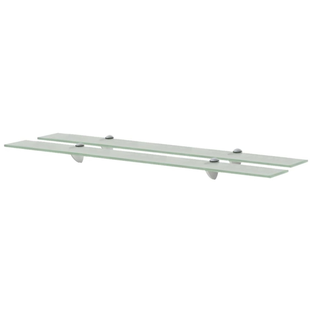 vidaXL Rafturi suspendate, 2 buc., 90 x 10 cm, sticlă, 8 mm