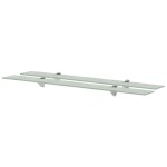 vidaXL Rafturi suspendate, 2 buc., 90 x 10 cm, sticlă, 8 mm