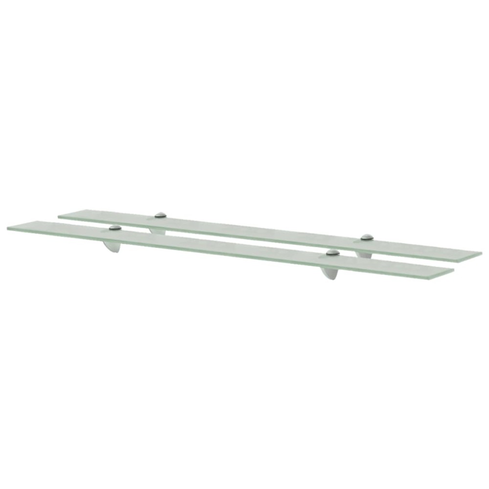 vidaXL Rafturi suspendate, 2 buc., 100 x 10 cm, sticlă, 8 mm