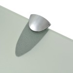 vidaXL Rafturi suspendate, 2 buc., 100 x 10 cm, sticlă, 8 mm