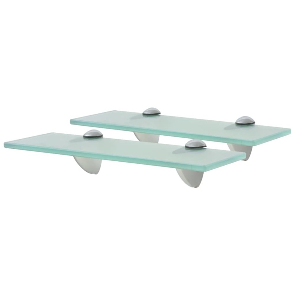 vidaXL Rafturi suspendate, 2 buc., 30 x 20 cm, sticlă, 8 mm