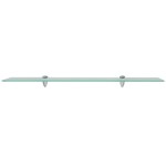 vidaXL Rafturi suspendate, 2 buc., 80 x 20 cm, sticlă, 8 mm
