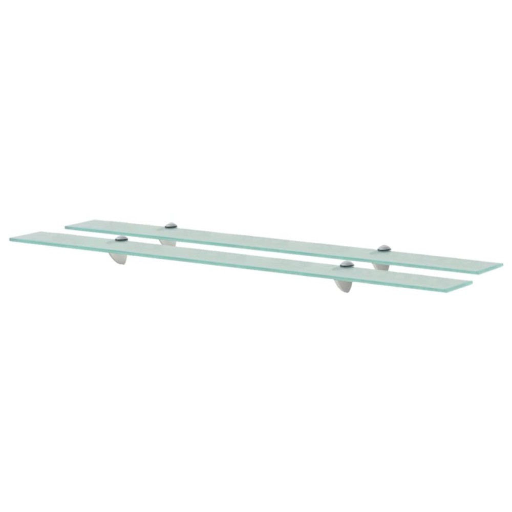 vidaXL Rafturi suspendate, 2 buc., 100 x 20 cm, sticlă, 8 mm