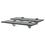 vidaXL Rafturi suspendate, 2 buc., 30 x 20 cm, sticlă, 8 mm