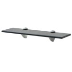 vidaXL Rafturi suspendate, 2 buc., 40 x 20 cm, sticlă, 8 mm