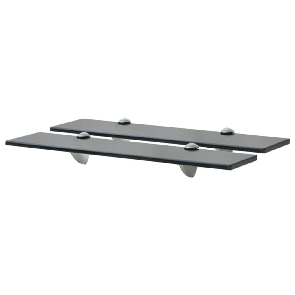 vidaXL Rafturi suspendate, 2 buc., 50 x 20 cm, sticlă, 8 mm