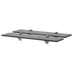 vidaXL Rafturi suspendate, 2 buc., 50 x 20 cm, sticlă, 8 mm