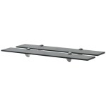 vidaXL Rafturi suspendate, 2 buc., 70 x 20 cm, sticlă, 8 mm