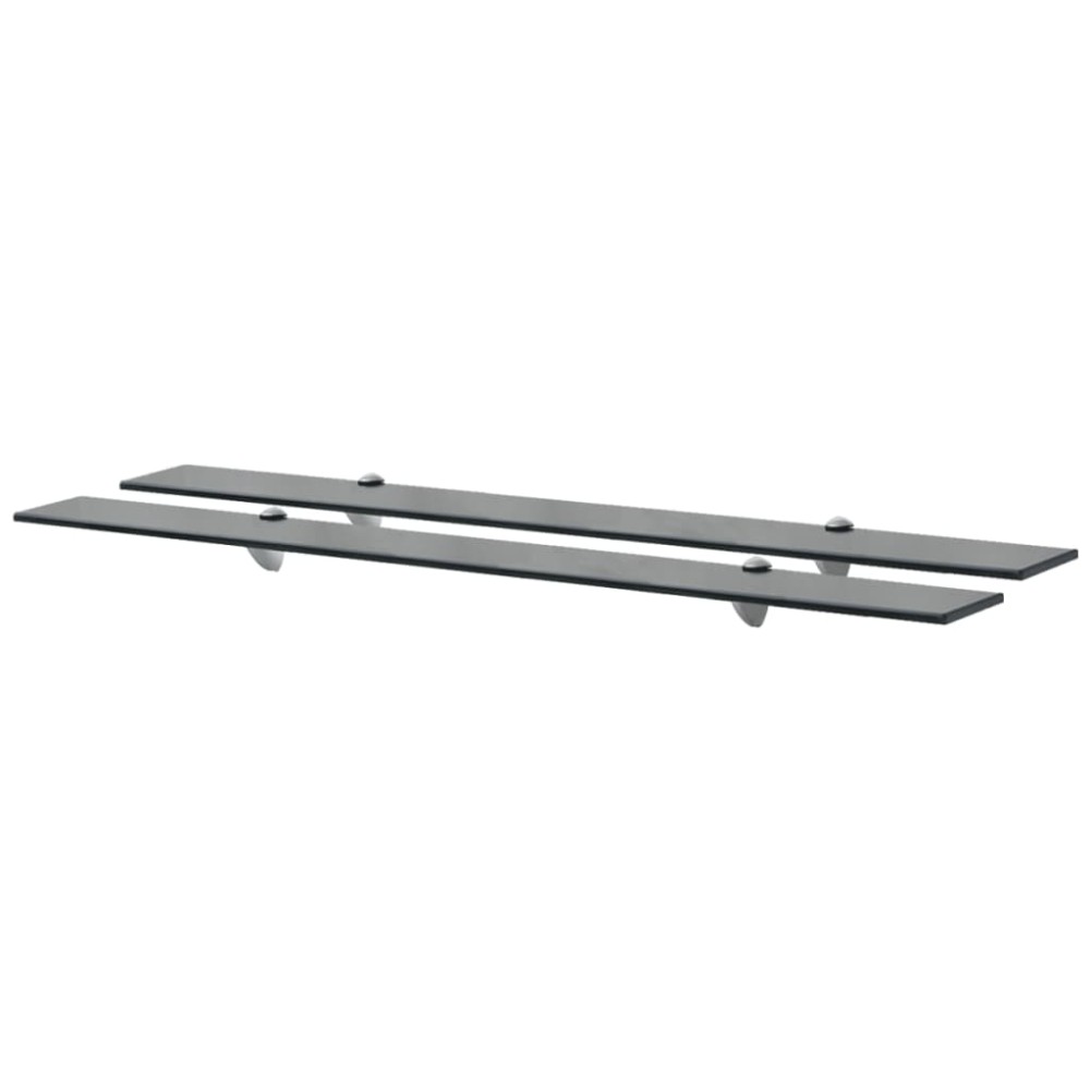 vidaXL Rafturi suspendate, 2 buc., 100 x 20 cm, sticlă, 8 mm