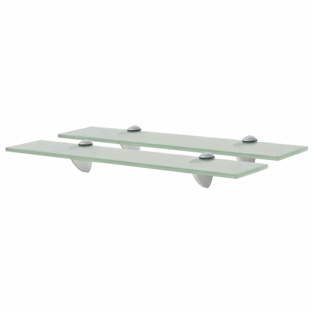 vidaXL Rafturi suspendate, 2 buc., 50 x 20 cm, sticlă, 8 mm