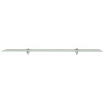 vidaXL Rafturi suspendate, 2 buc., 90 x 20 cm, sticlă, 8 mm