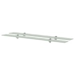 vidaXL Rafturi suspendate, 2 buc., 100 x 20 cm, sticlă, 8 mm