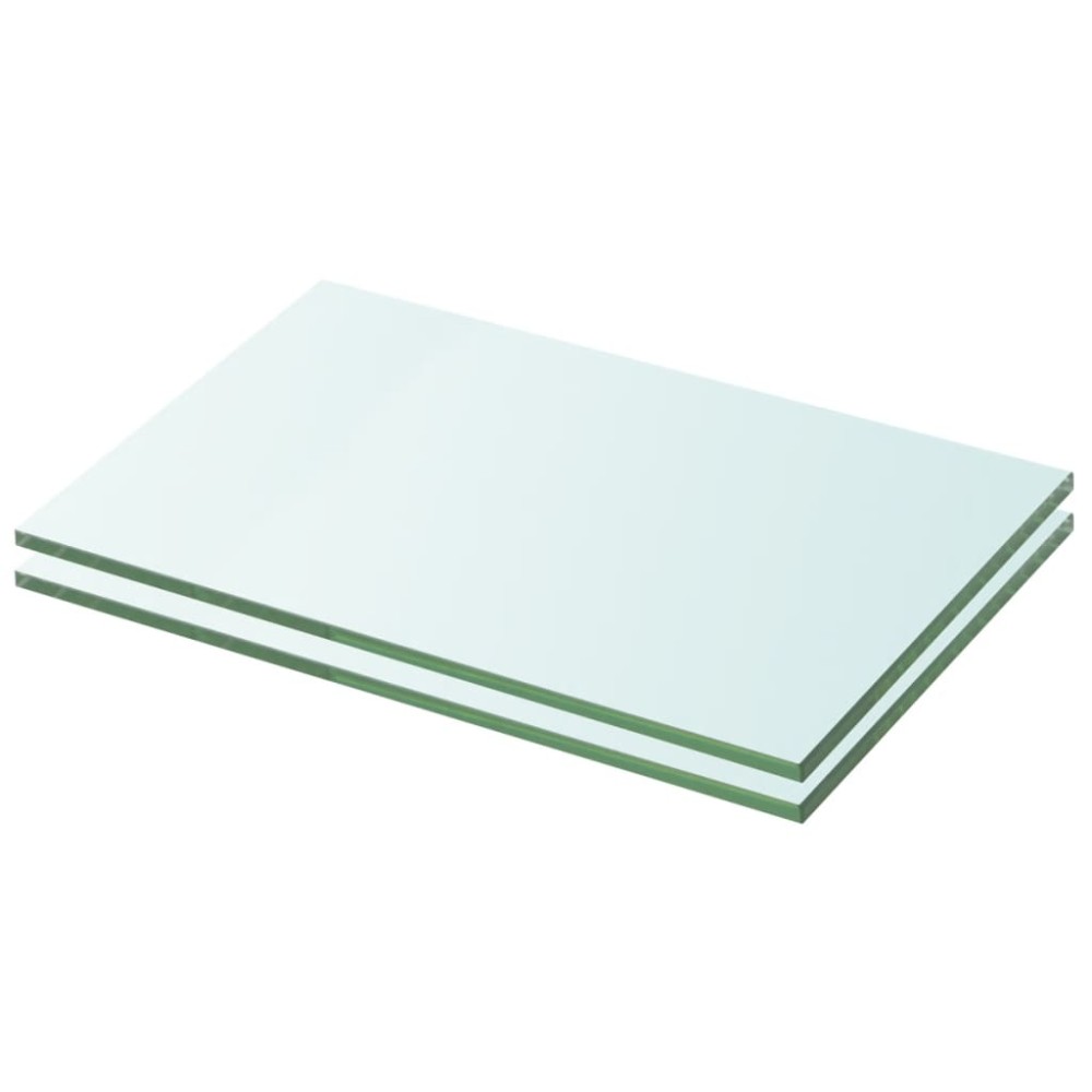vidaXL Rafturi, 2 buc., 20 x 25 cm, panouri sticlă transparentă