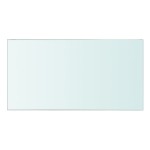 vidaXL Rafturi, 2 buc., 30 x 12 cm, panouri sticlă transparentă
