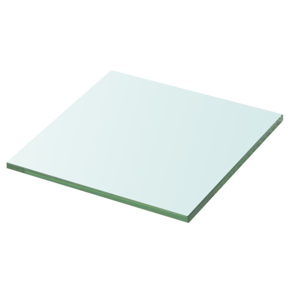 vidaXL Rafturi, 2 buc., 30 x 30 cm, panouri sticlă transparentă