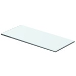 vidaXL Rafturi, 2 buc., 40 x 12 cm, panouri sticlă transparentă