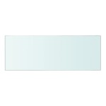 vidaXL Rafturi, 2 buc., 40 x 12 cm, panouri sticlă transparentă