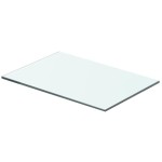 vidaXL Rafturi, 2 buc., 40 x 20 cm, panouri sticlă transparentă