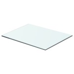 vidaXL Rafturi, 2 buc., 40 x 25 cm, panouri sticlă transparentă