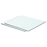 vidaXL Rafturi, 2 buc., 40 x 30 cm, panouri sticlă transparentă