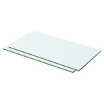 vidaXL Rafturi, 2 buc., 50 x 20 cm, panouri sticlă transparentă