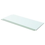 vidaXL Rafturi, 2 buc., 60 x 20 cm, panouri sticlă transparentă vidaXL Rafturi, 2 buc., 60 x 20 cm, panouri sticlă transparentă