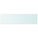 vidaXL Rafturi, 2 buc., 90 x 25 cm, panouri sticlă transparentă