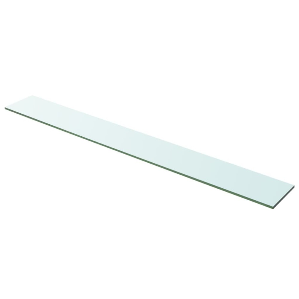 vidaXL Rafturi, 2 buc., 100 x 12 cm, panouri sticlă transparentă