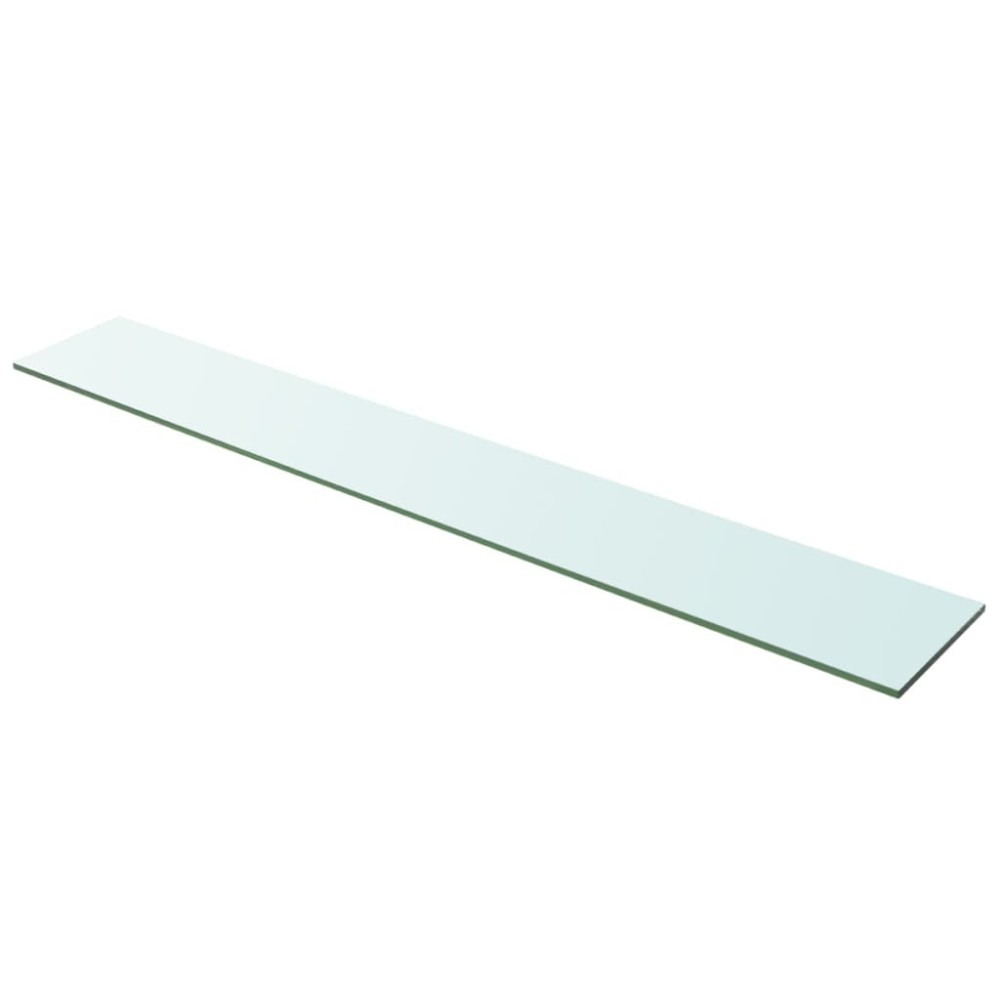 vidaXL Rafturi, 2 buc., 100 x 15 cm, panouri sticlă transparentă