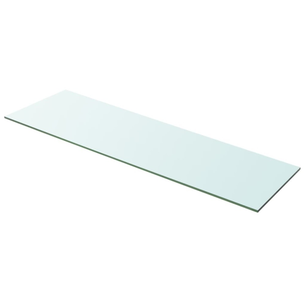 vidaXL Rafturi, 2 buc., 100 x 30 cm, panouri sticlă transparentă