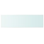 vidaXL Rafturi, 2 buc., 100 x 30 cm, panouri sticlă transparentă