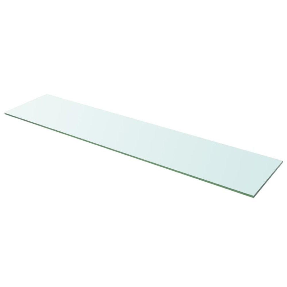vidaXL Rafturi, 2 buc., 110 x 25 cm, panouri sticlă transparentă