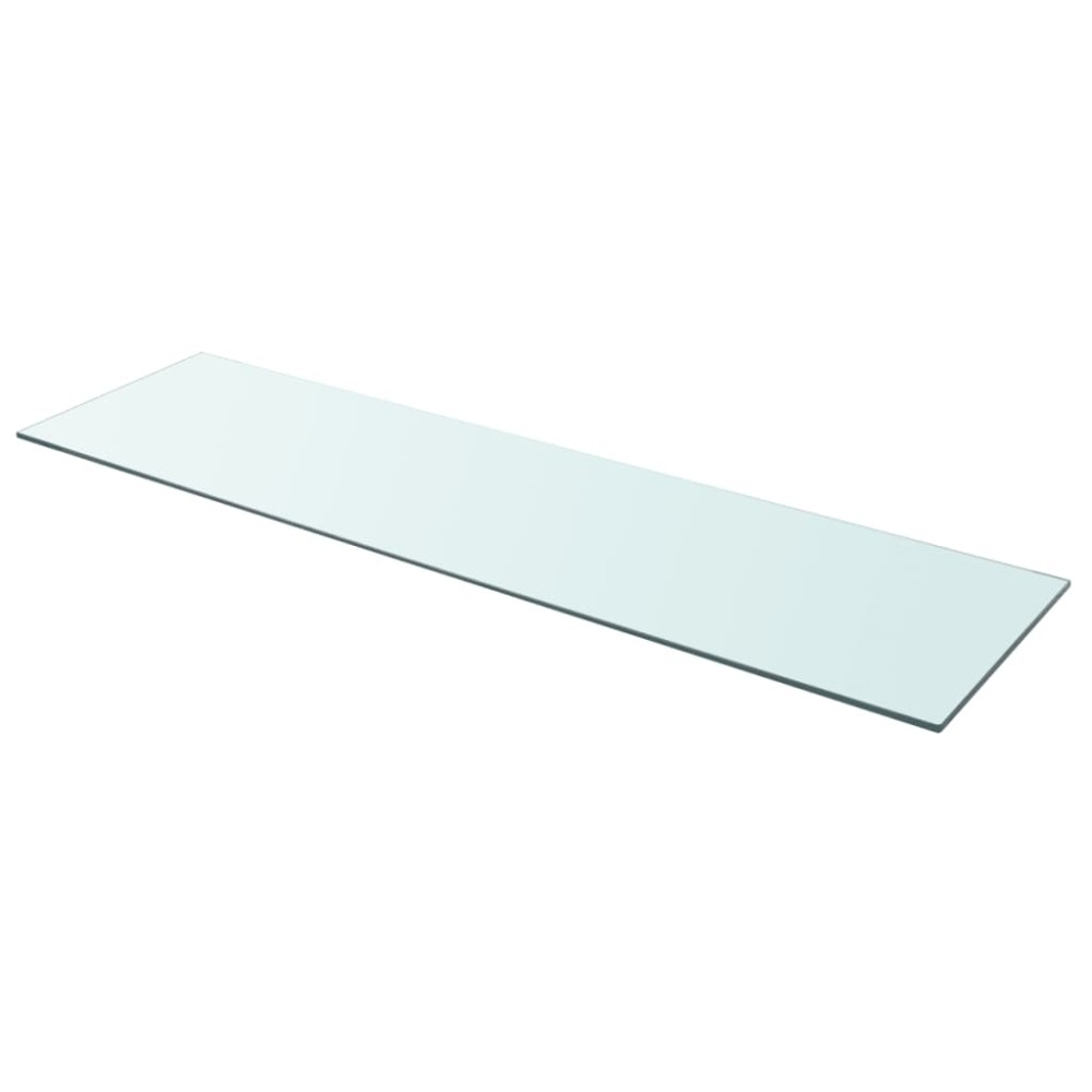 vidaXL Rafturi, 2 buc., 110 x 30 cm, panouri sticlă transparentă