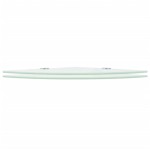 vidaXL Rafturi de colț cu suporturi de crom, 2 buc., 35x35 cm, sticlă