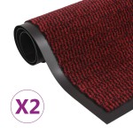 vidaXL Covoare ușă anti-praf, 2 buc., roșu, 90x150 cm, dreptunghiular vidaXL Covoare ușă anti-praf, 2 buc., roșu, 90x150 cm, dreptunghiular