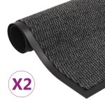 vidaXL Covoare ușă anti-praf 2 buc. antracit 120x180 cm dreptunghiular vidaXL Covoare ușă anti-praf 2 buc. antracit 120x180 cm dreptunghiular