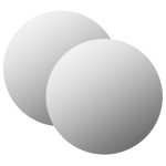 vidaXL Oglinzi de perete, 2 buc., 70 cm, sticlă, rotund vidaXL Oglinzi de perete, 2 buc., 70 cm, sticlă, rotund