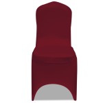 vidaXL Huse de scaun elastice, 24 buc., vișiniu vidaXL Huse de scaun elastice, 24 buc., vișiniu