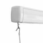 vidaXL Copertină manuală tip casetă, albastru și alb, 500 x 300 cm vidaXL Copertină manuală tip casetă, albastru și alb, 500 x 300 cm