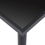 vidaXL Set mobilier de bucătărie, 9 piese, negru, piele ecologică vidaXL Set mobilier de bucătărie, 9 piese, negru, piele ecologică