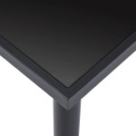 vidaXL Set mobilier de bucătărie, 11 piese, negru, piele ecologică vidaXL Set mobilier de bucătărie, 11 piese, negru, piele ecologică