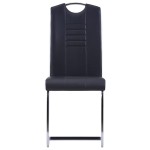 vidaXL Set mobilier de bucătărie, 11 piese, negru, piele ecologică vidaXL Set mobilier de bucătărie, 11 piese, negru, piele ecologică