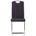 vidaXL Set mobilier de bucătărie, 11 piese, maro, piele ecologică vidaXL Set mobilier de bucătărie, 11 piese, maro, piele ecologică