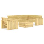 vidaXL Set mobilier de grădină, 3 piese, lemn de pin tratat vidaXL Set mobilier de grădină, 3 piese, lemn de pin tratat