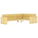 vidaXL Set mobilier de grădină, 4 piese, lemn de pin tratat vidaXL Set mobilier de grădină, 4 piese, lemn de pin tratat
