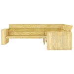 vidaXL Set mobilier de grădină, 4 piese, lemn de pin tratat vidaXL Set mobilier de grădină, 4 piese, lemn de pin tratat