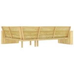 vidaXL Set mobilier de grădină, 4 piese, lemn de pin tratat vidaXL Set mobilier de grădină, 4 piese, lemn de pin tratat