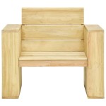 vidaXL Set mobilier de grădină, 3 piese, lemn de pin tratat vidaXL Set mobilier de grădină, 3 piese, lemn de pin tratat