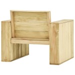 vidaXL Set mobilier de grădină, 3 piese, lemn de pin tratat vidaXL Set mobilier de grădină, 3 piese, lemn de pin tratat
