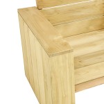 vidaXL Set mobilier de grădină, 3 piese, lemn de pin tratat vidaXL Set mobilier de grădină, 3 piese, lemn de pin tratat